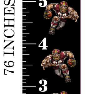 6FT Life Size Growth Chart Washington Commanders