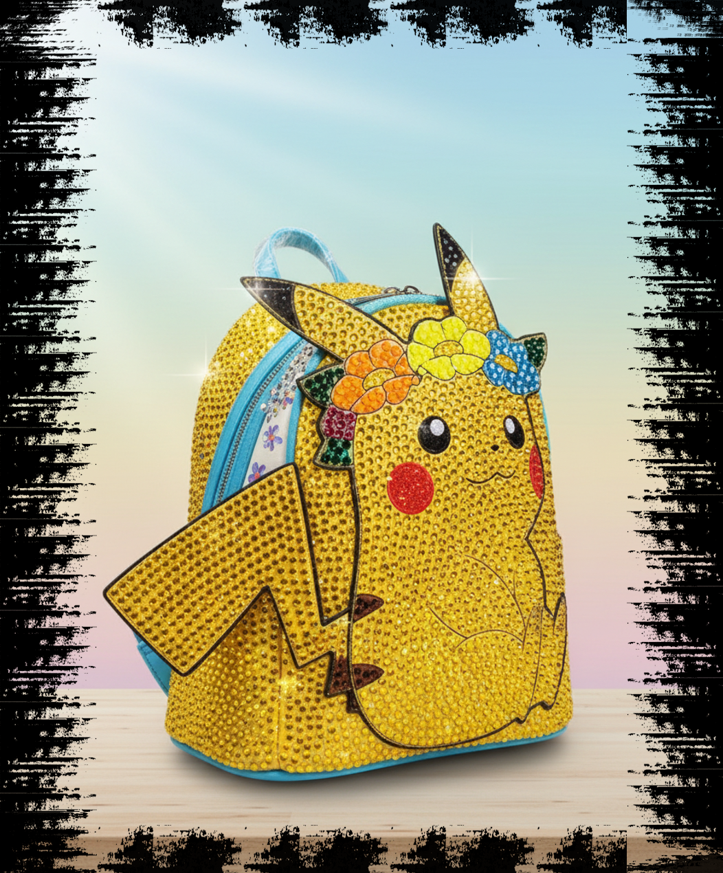Disney LoungeFly Bling Pikachu Mini Backpack