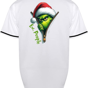 Custom Christmas Grinch Eww People Jersey