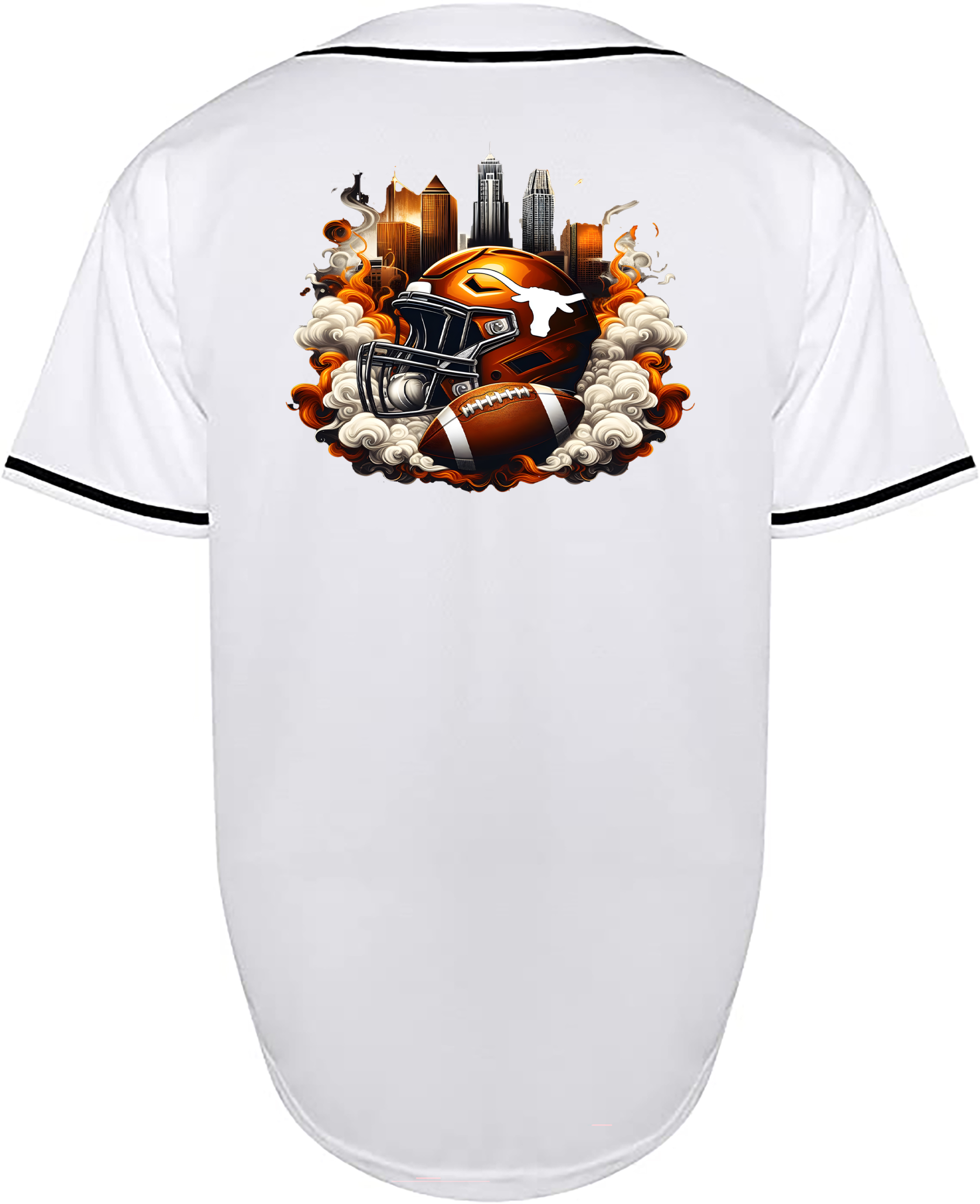 Custom Texas Longhorns Helmet Jersey
