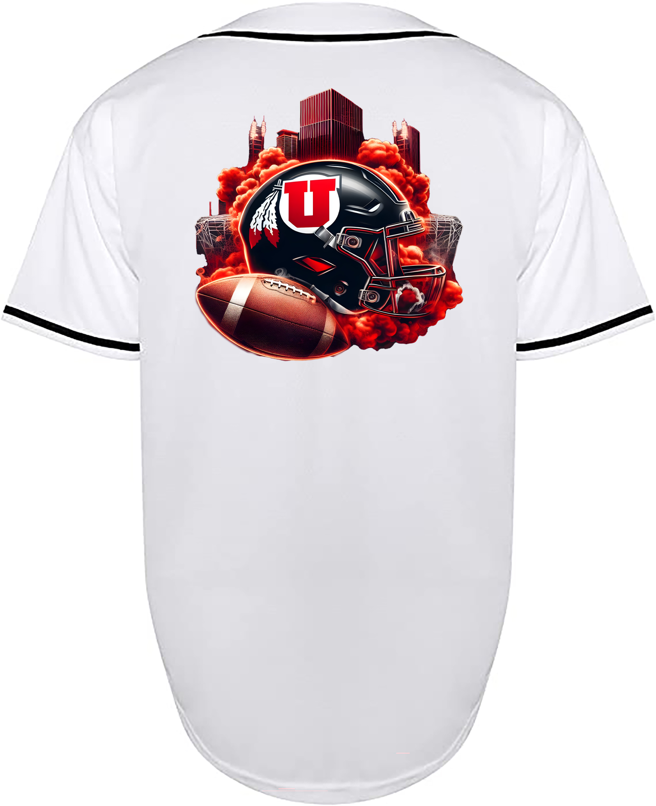 Custom Utah Utes Helmet Jersey