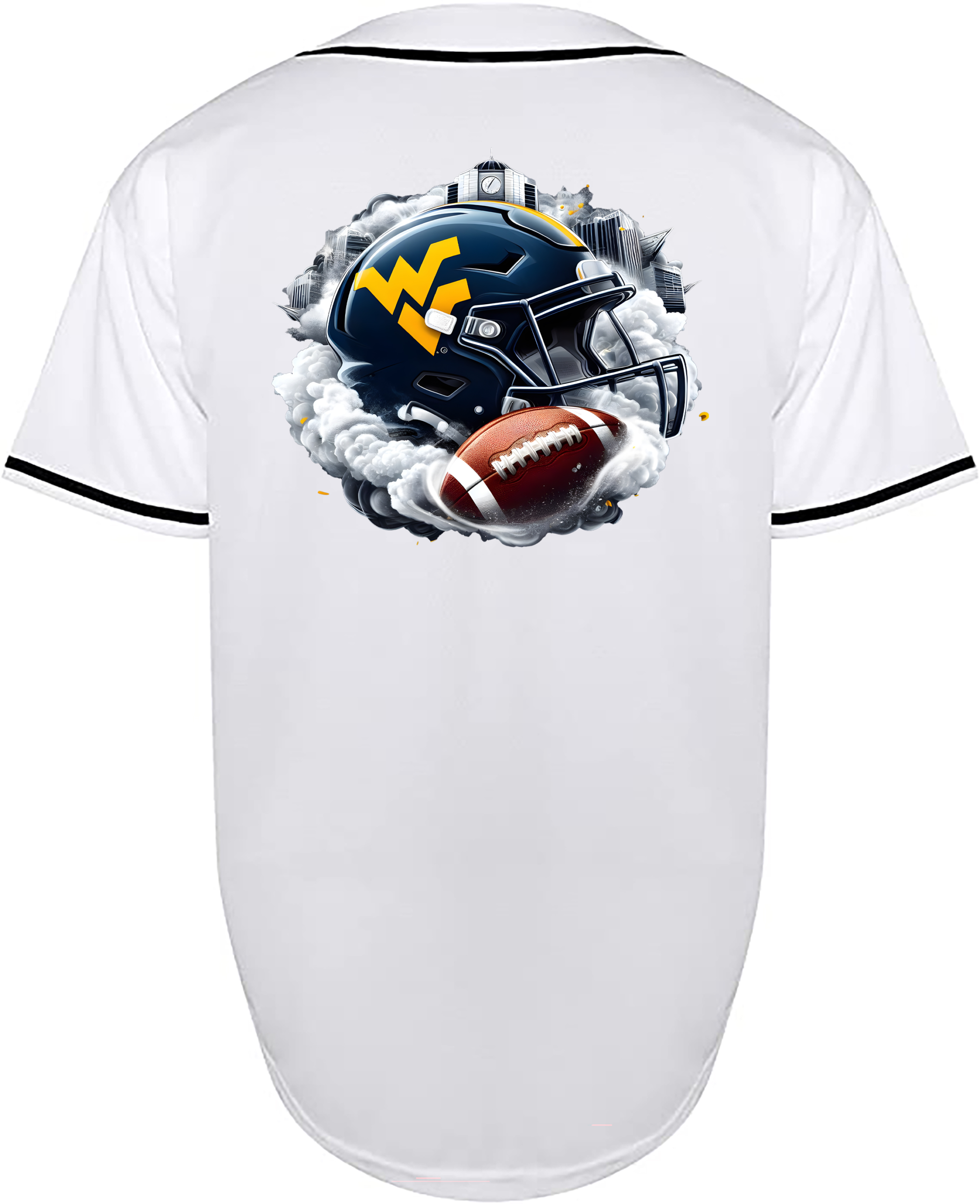 Custom West Virginia Mountaineers Helmet Jersey