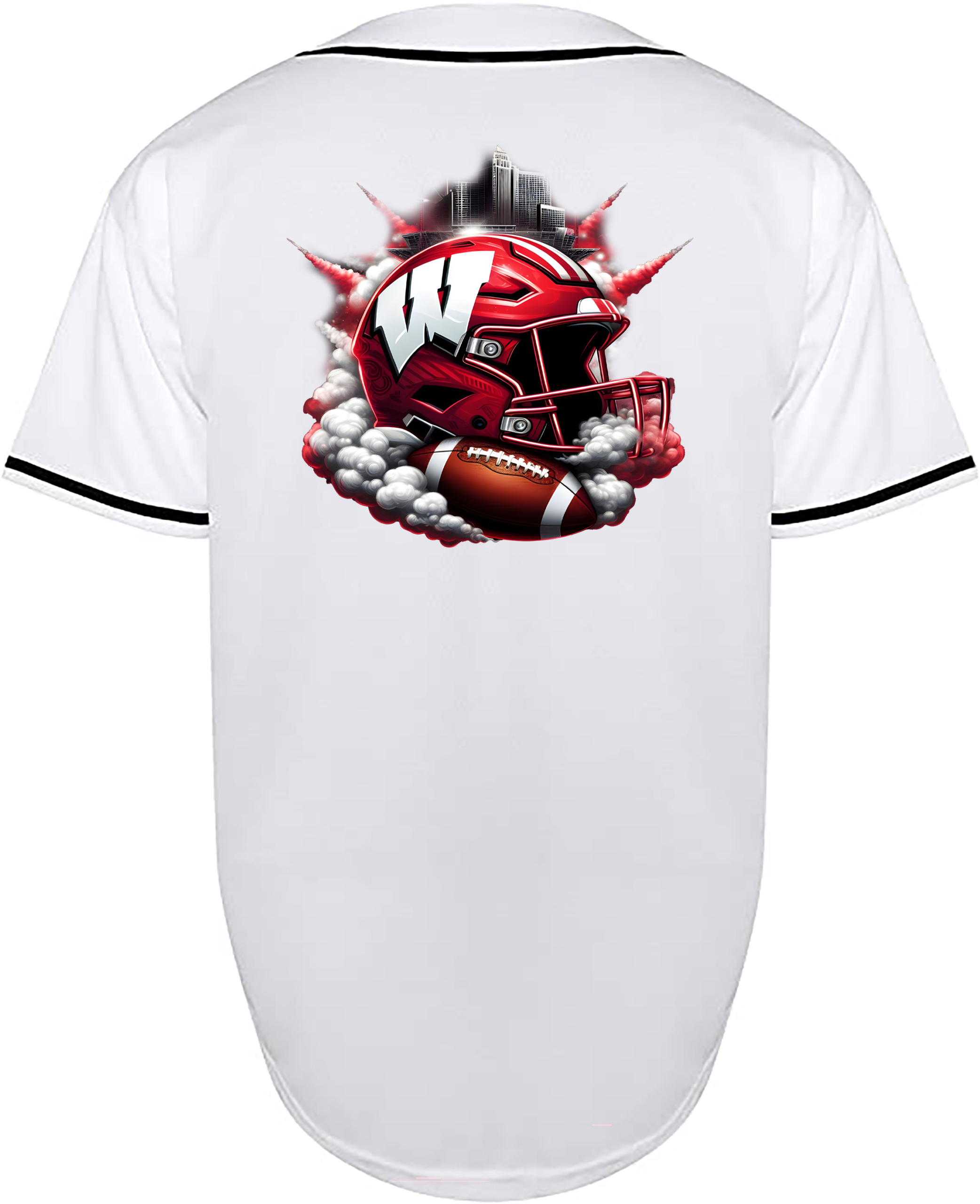 Custom Wisconsin Badgers Helmet Jersey