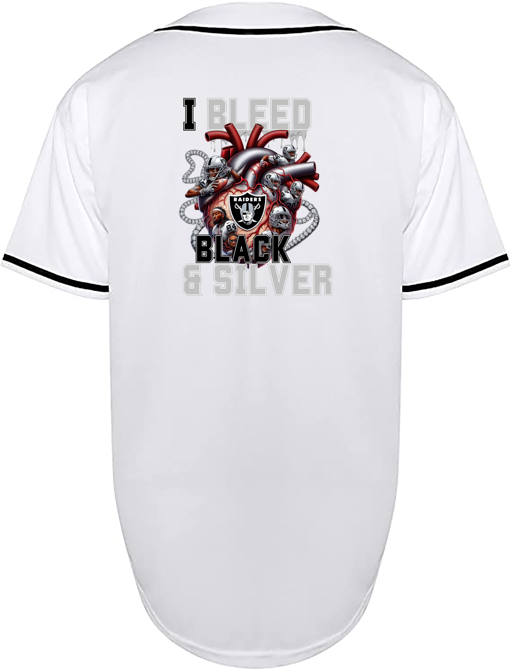 Custom Raiders I Bleed Jersey
