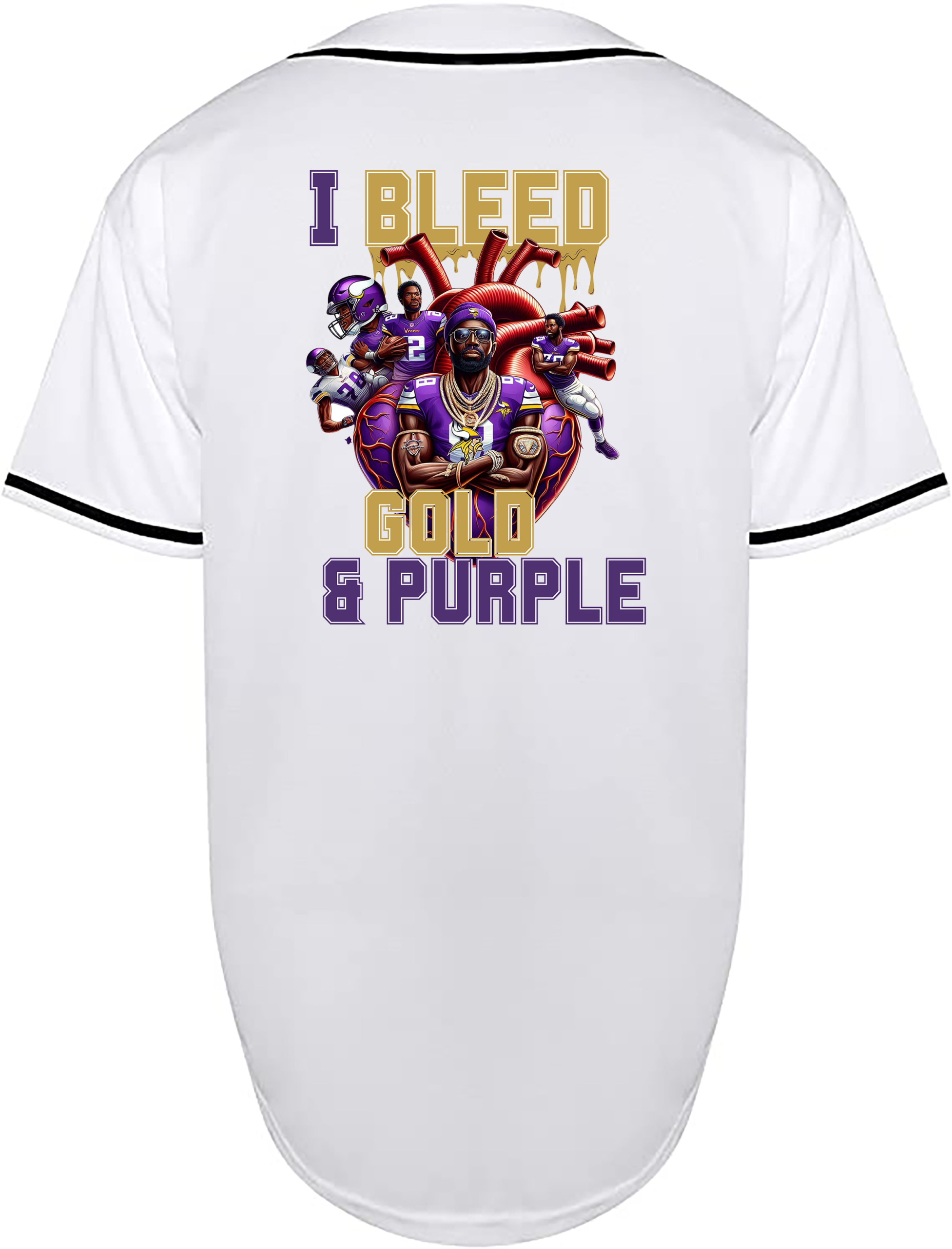 Custom Vikings I Bleed Jersey