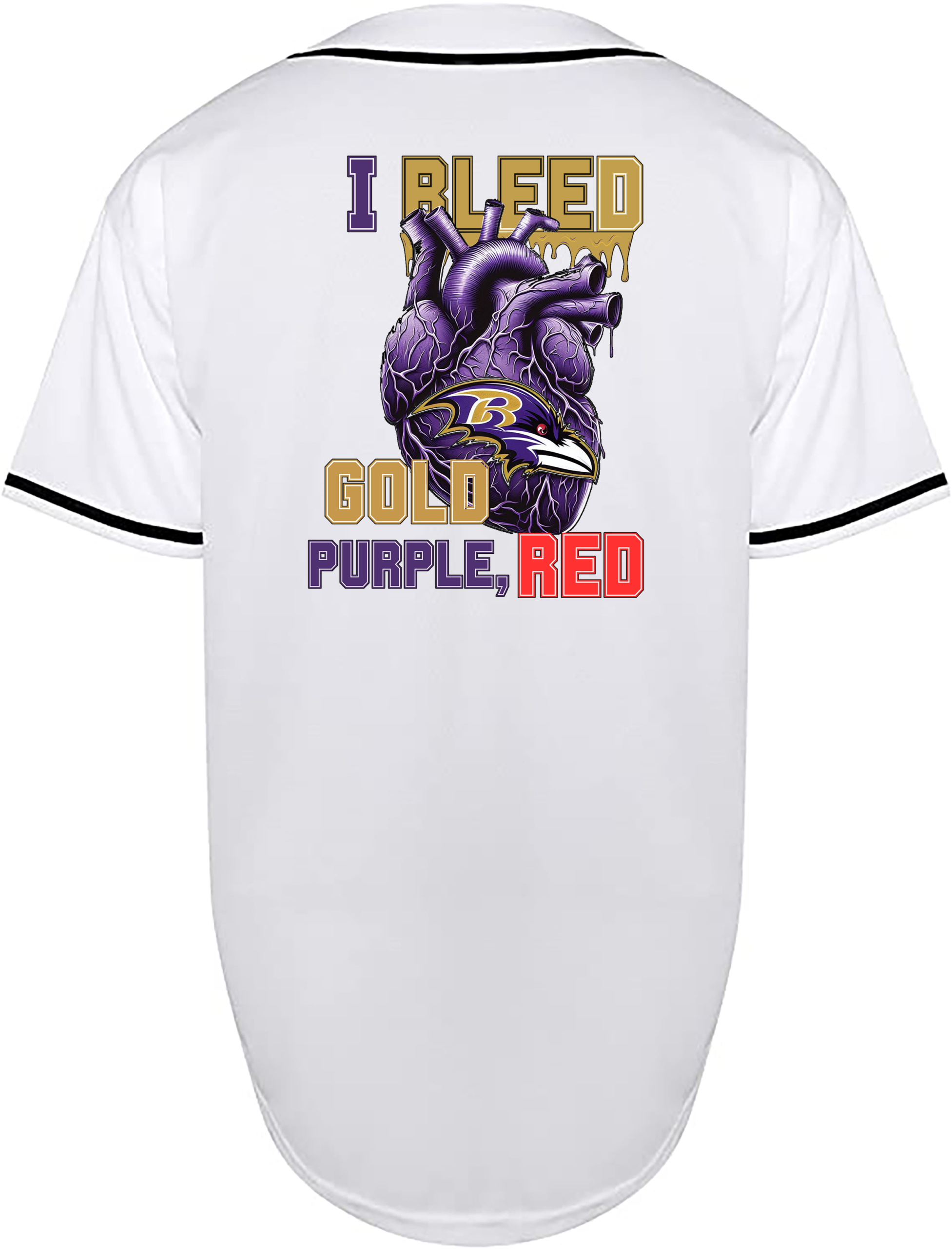 Custom Ravens I Bleed Jersey