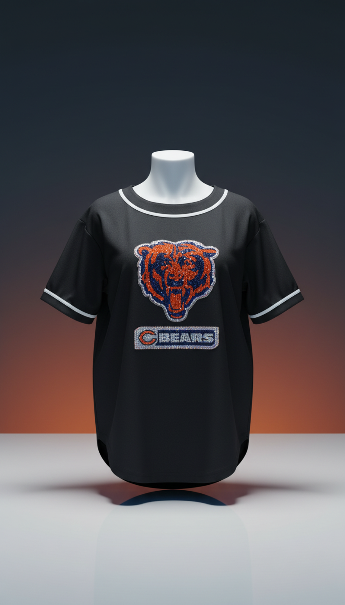 Blinged Out Chicago Bears Jersey