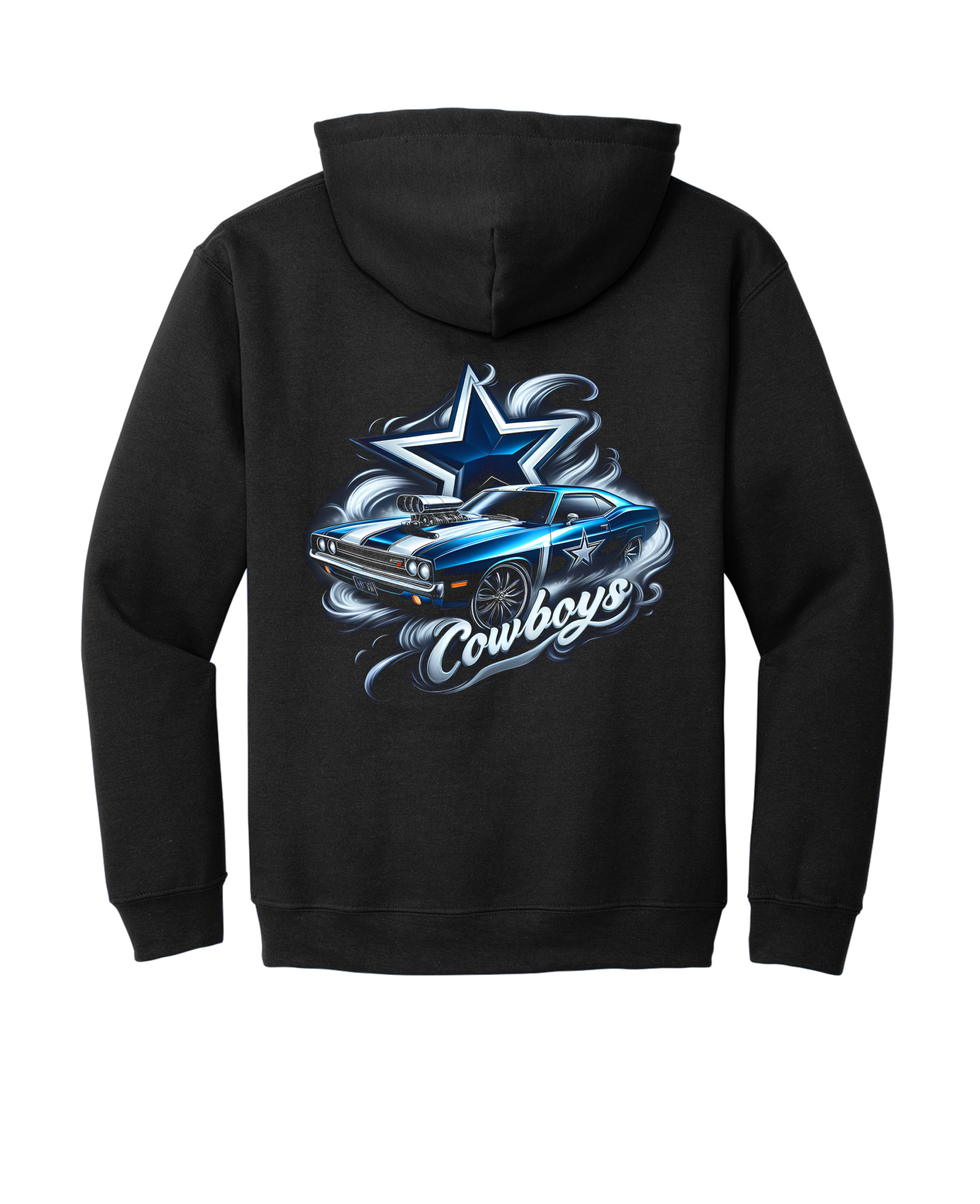 Custom Cowboys Muscle Car Hoodie