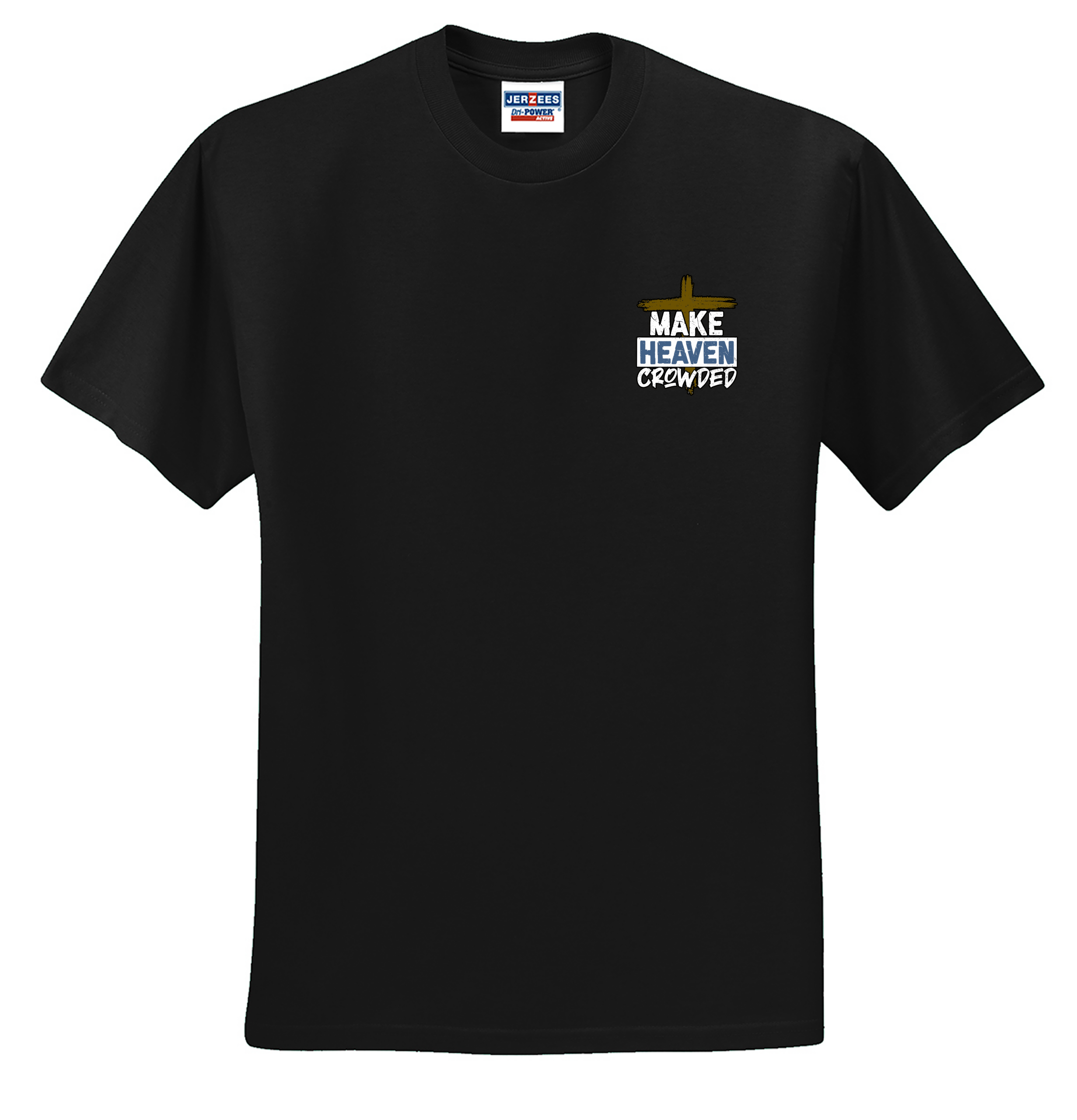 Make Heaven Crowded T Shirt WITH POCKET LOGO